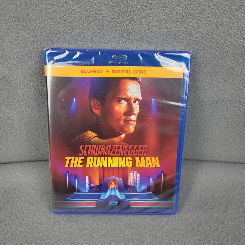 Running Man Blu-ray Digital Code Arnold Schwarzenegger 1987 Factory Sealed